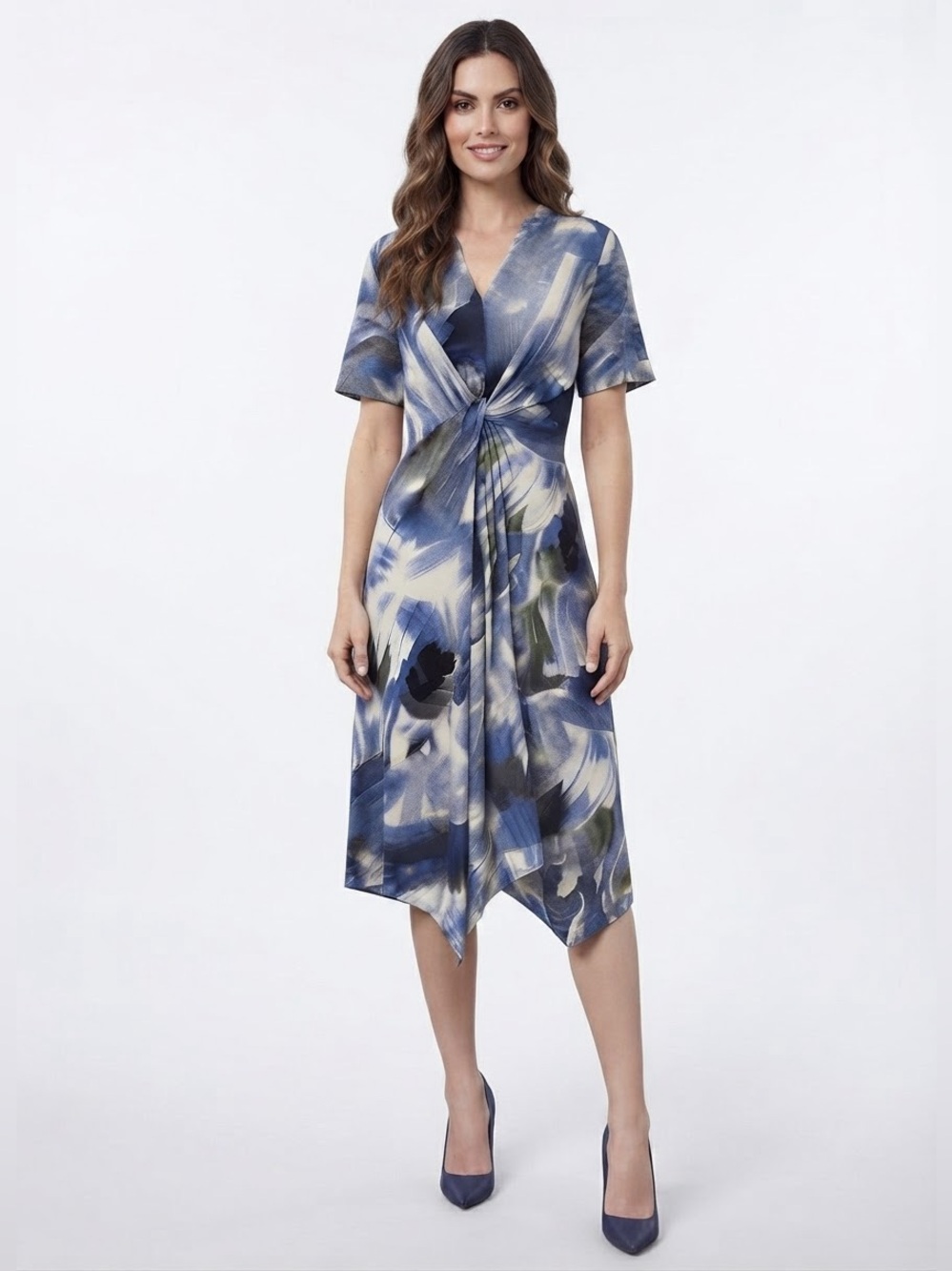 Vivid Aura Patterned Dress